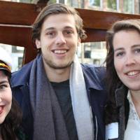 two women and one man on global laker amsterdam adventure